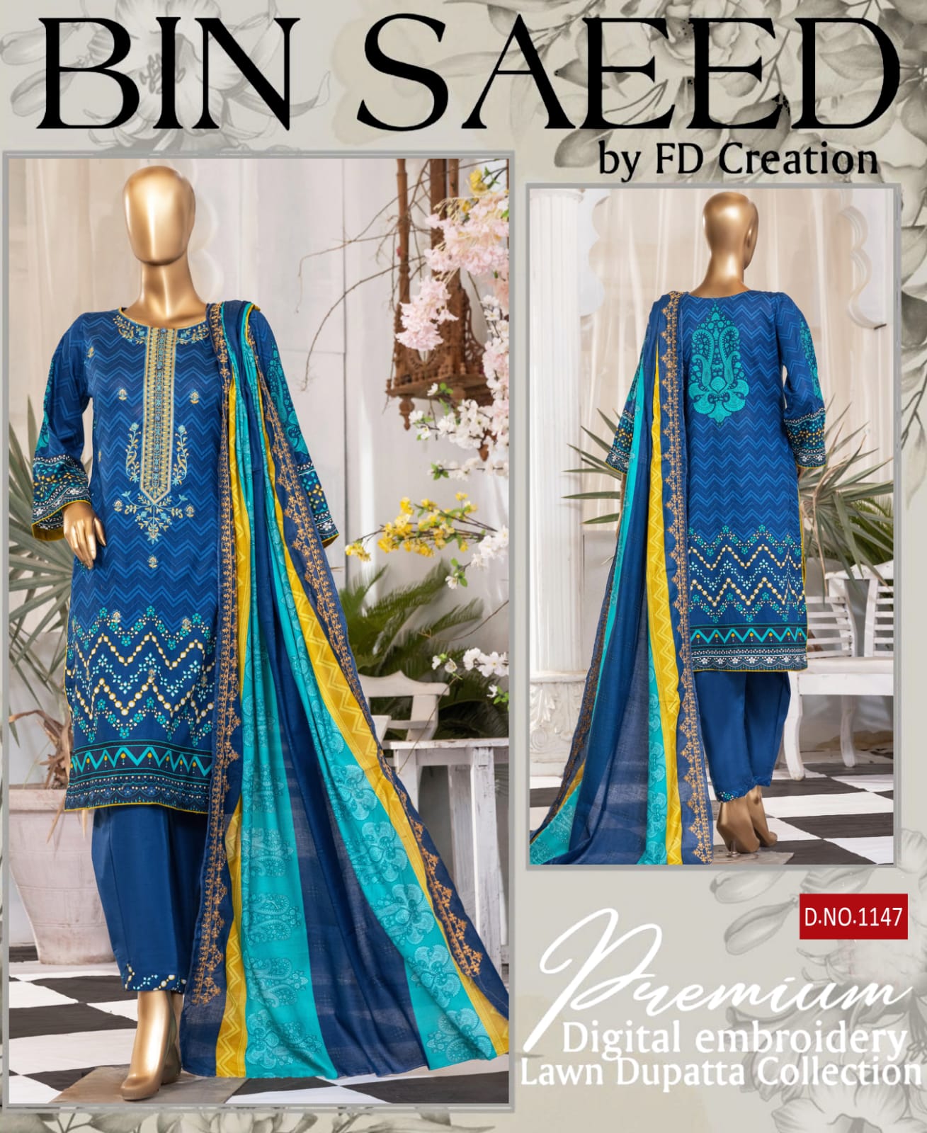 Bin Saeed Vol 1 Wholesale Karachi Cotton Dress Material Catalog
